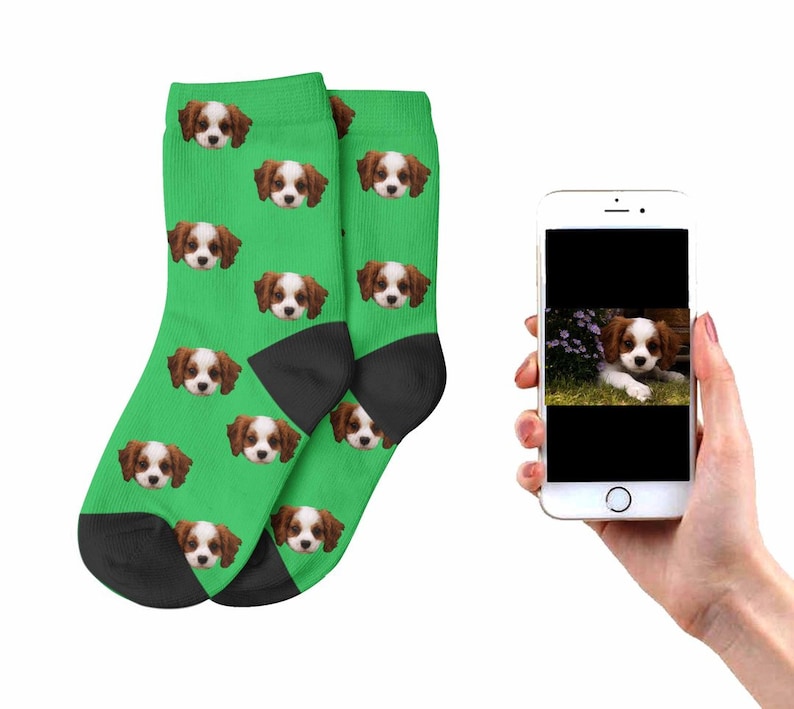Message Us A Photo Of Your Dog With Your Order Kids Dog Socks Socks With Your Dogs Face On
