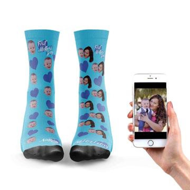 First Mothers Day Sock Custom Designed Socks