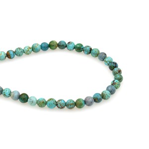 Bluejoy 5mm Genuine Natural Turquoise Round Bead (16-inch Strand)
