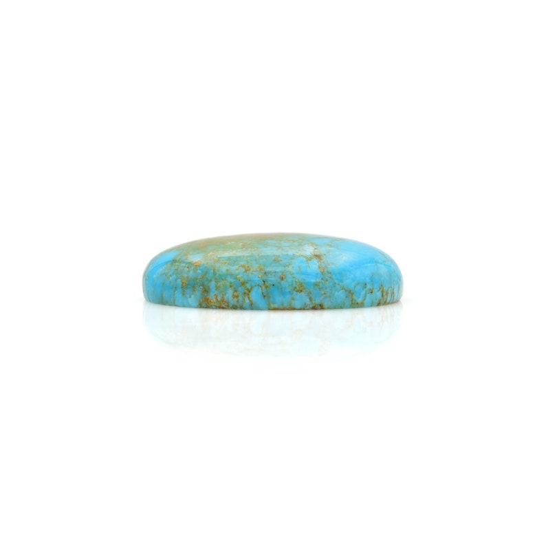 Bluejoy Genuine American-Mined Natural Turquoise Cabochon 21x27mm Oval Shape