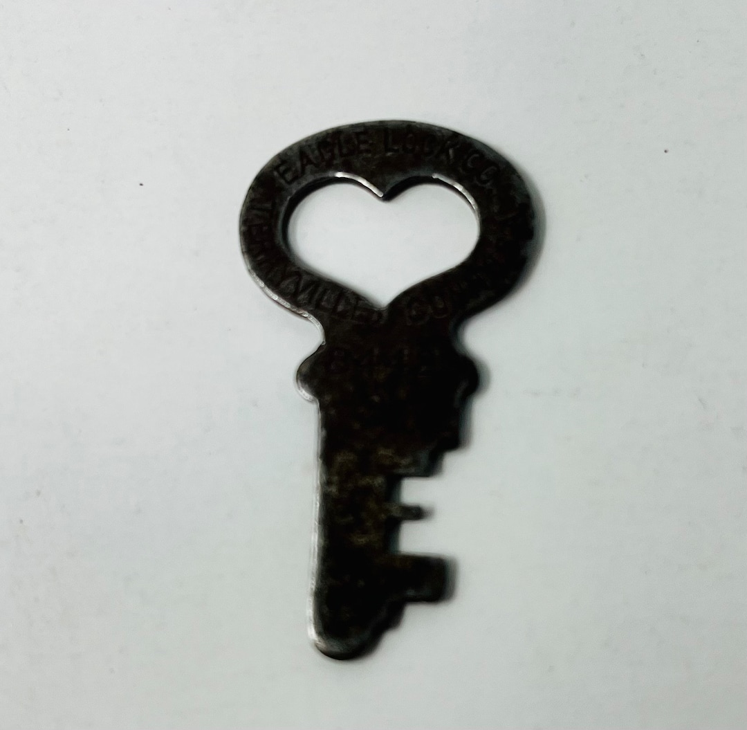 Vintage Eagle Lock Co Flat Key Terryville Connecticut USA Etsy