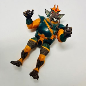 Vintage 1985 Ratar-O-Rat  T Wolf TWolf rubber Action Figure  Telepix LCL, LJN Toys Ltd. 7 inches tall
