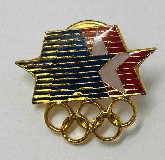 Vintage Olympic pins collection of four lapel pin… - image 9