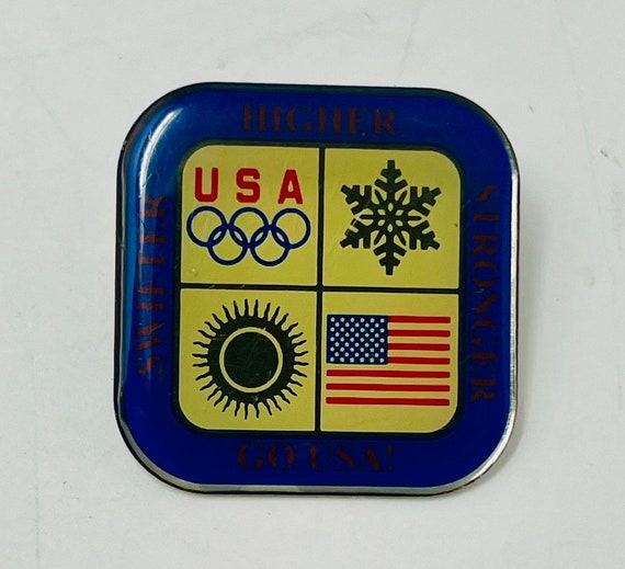 Vintage Olympic pins collection of four lapel pin… - image 3