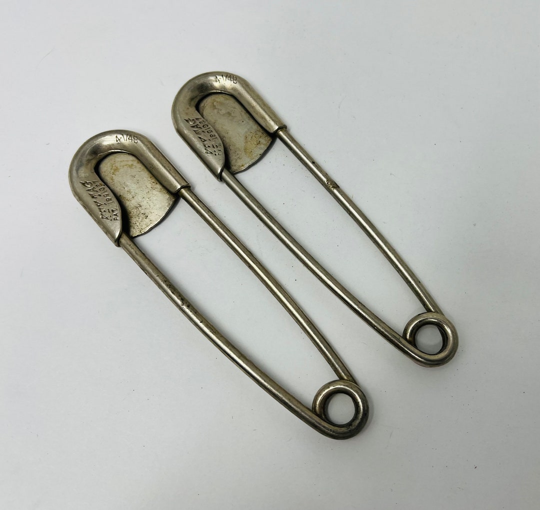 Vintage Large Safety Pin Kilt Pin Keyring Formerly Used by Etsy