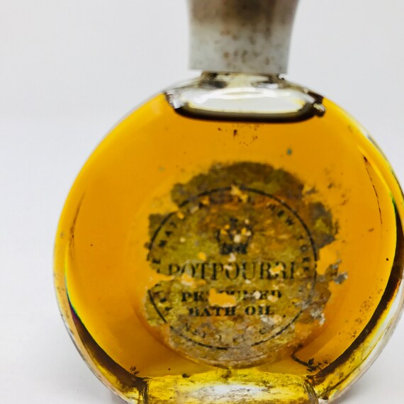 Vintage Potpourri Perfumed Bath Oil Perfume Bottl… - image 2