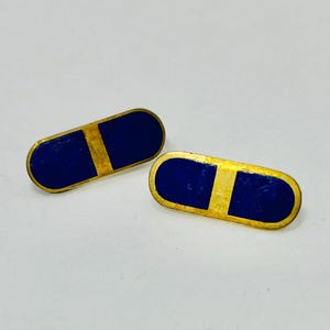 Vintage pair of Rare &quot;Blue Pickle&quot; insignia WWII World War II United States Army Air Force Flight officer Rank Glider pilots, aviation