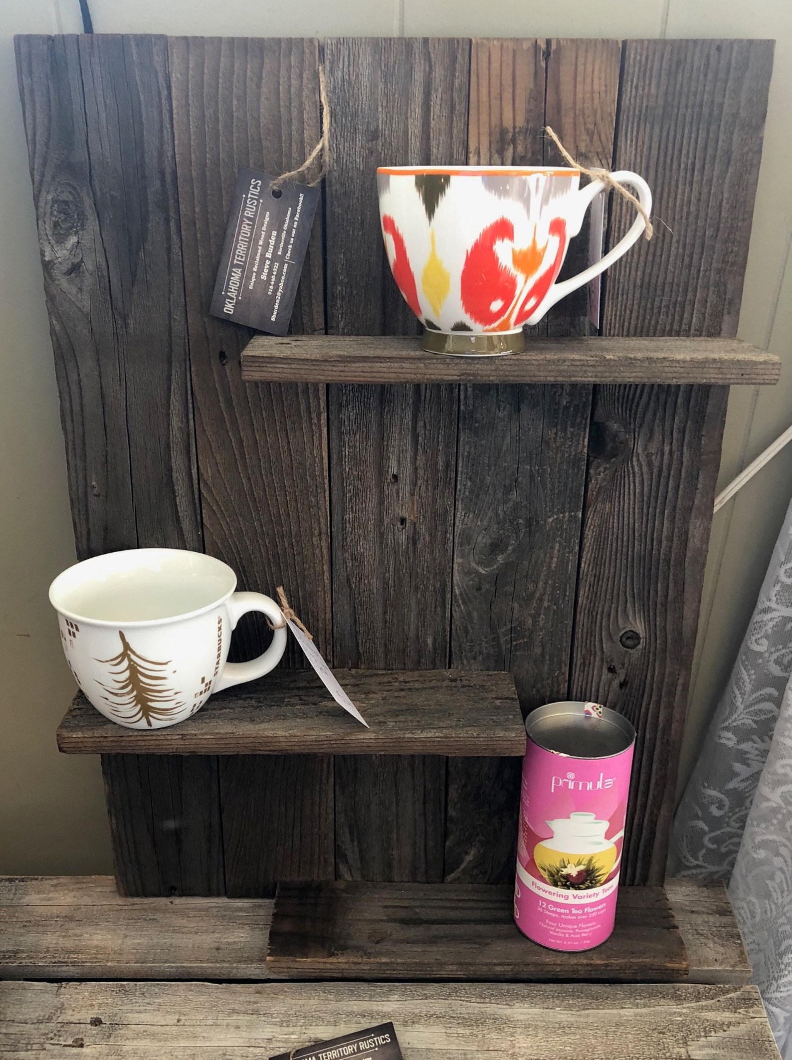 Reclaimed Wooden Wall Shelf cups and Other Accessories Not Etsy