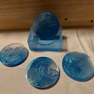 Epoxihartsunderlägg, set med 4