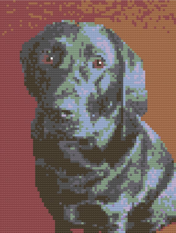 PUG color graph afghan pattern Crochet Patterns