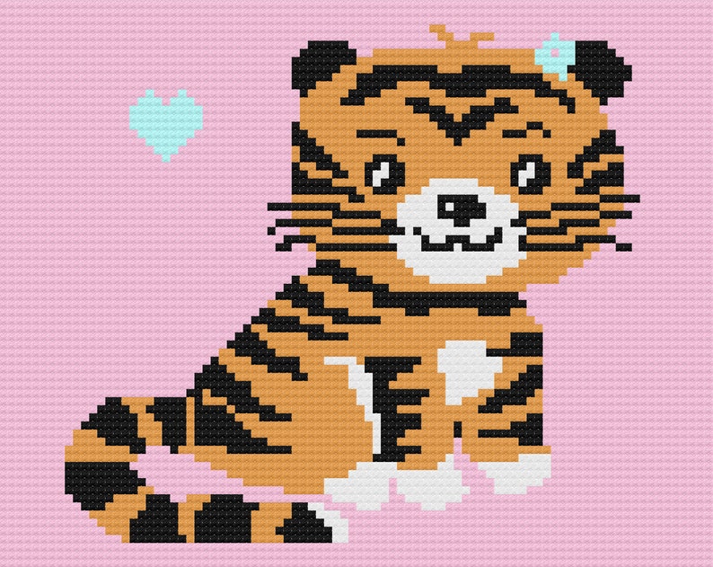 BEAR FAWN RACCOON Graph//Chart Afghan Pattern WOODLAND BABIES Crochet Patterns