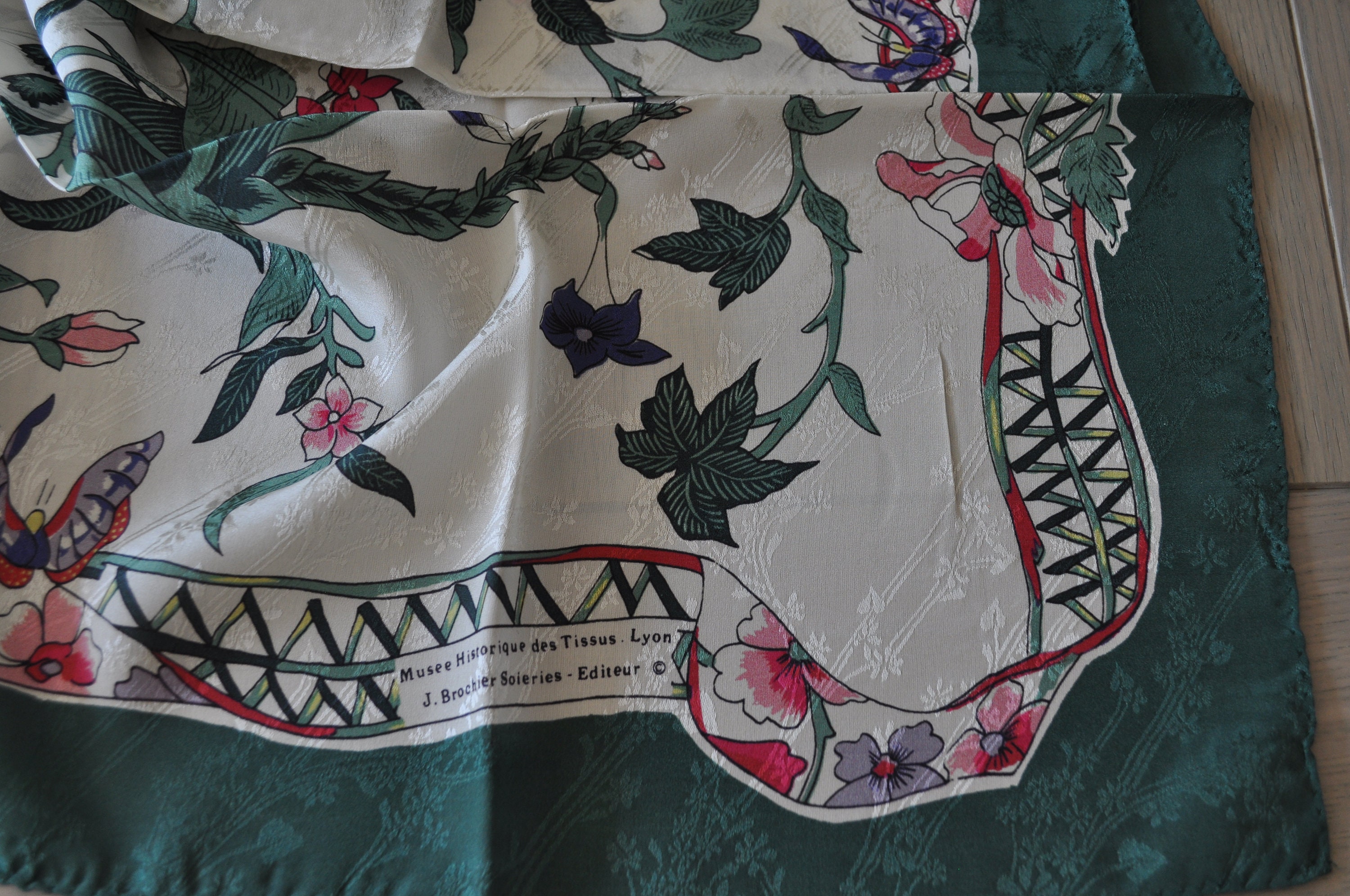 Cedric Brochier silk scarf