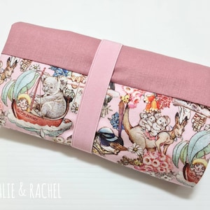 changing mat, waterproof, baby shower, portable changing mat, , australian animal , Diaper changing pads, May Gibbs, koala, kangaroos, pink