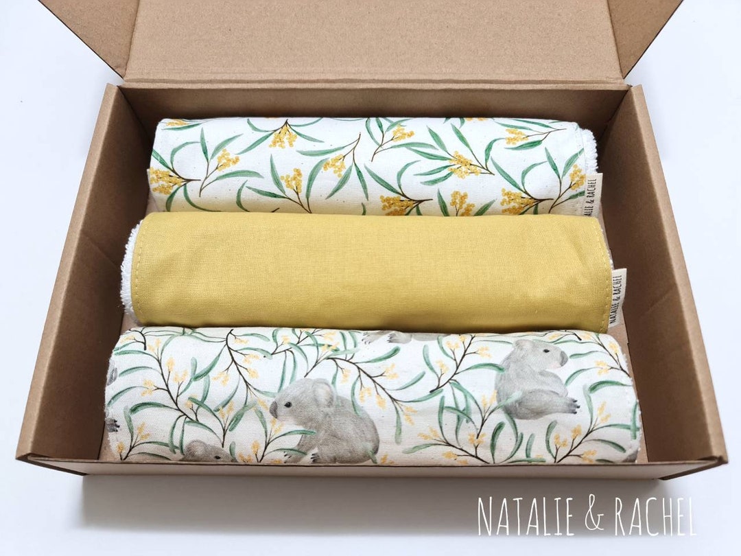 Set of 3 Burp Cloths ,australian Animals, Burp Cloth, Baby Shower, Baby Gift, Terry Towel