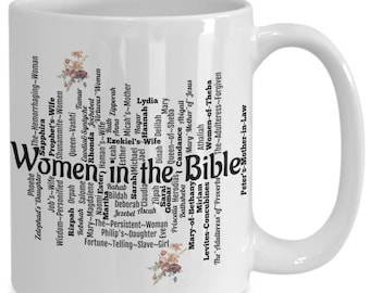 Women of the Bible Mug| Women Pastor Gift| Women of God Mug| Best Friend Gift| Christian Art Mugs| Christian Drinkware| Personalize Name Mug