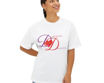 Unisex Oversized Boxy Tee, Dorothy Daughter Boxy Tee, NonProfit Promo T-shirts, Senior T-shirt, Charitable T-shirt, Soft Boxy Tee