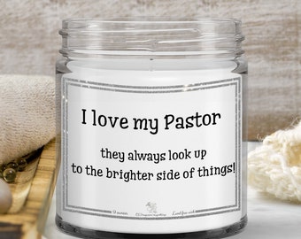 Pastor Candle| Pastor Anniversary Gift, Pastor Retirement Gift| Pastor Appreciation | Officiant Gift| Thank You Gift