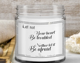 Your heart candle scripture candle vanilla candle