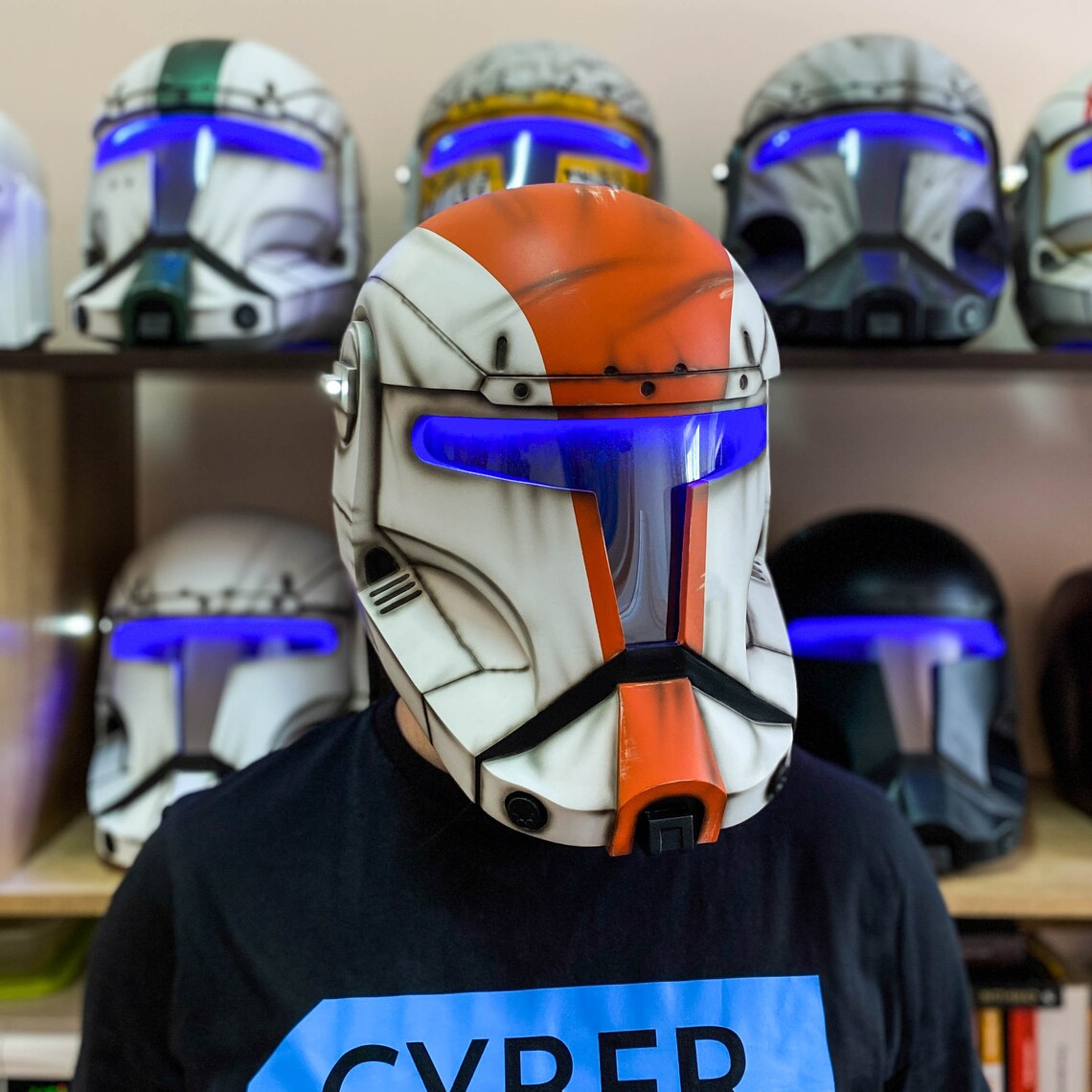 Star Wars Republic Commando Boss Helmet LED / Cosplay Helmet | Etsy