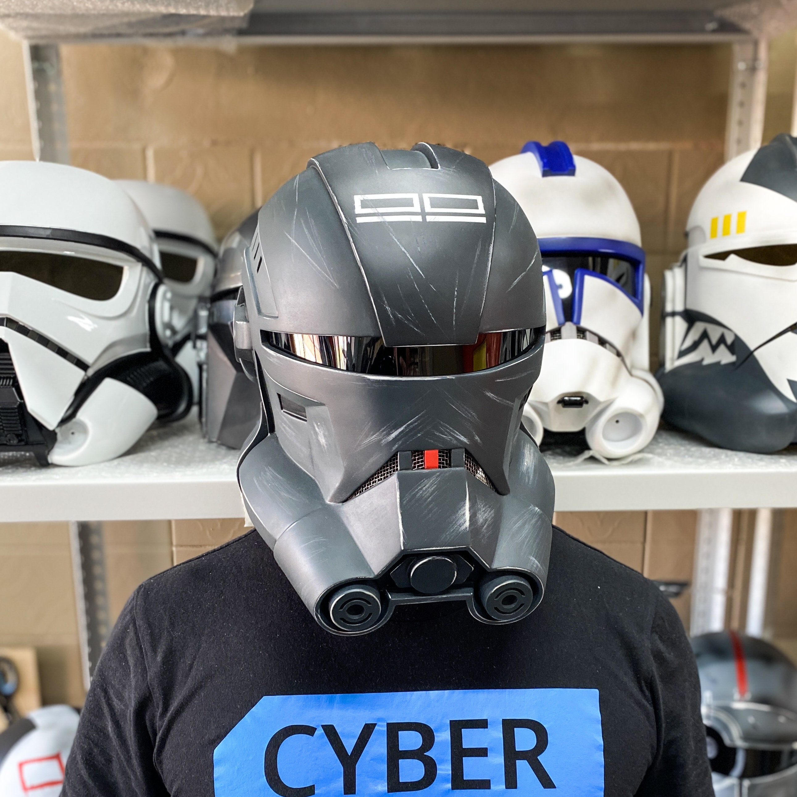 Echo Bad Batch Star Wars Helmet Cosplay Squad 99 Wearable Etsy
