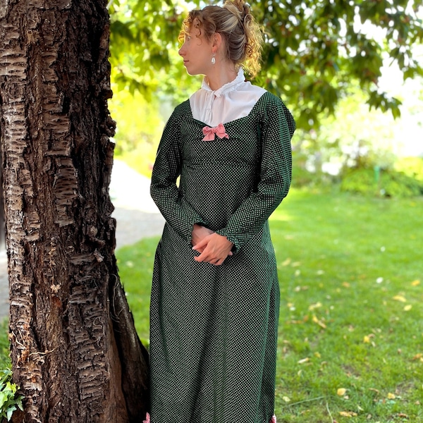 Regency Walking Dress "Carol" HANDGENÄHT! - Jane Austen Kleid