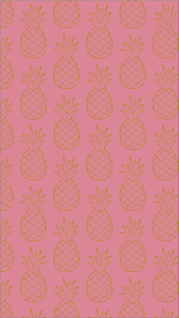 Gold and Pink Pineapple Phone Wallpaper Iphone Wallpaper - Etsy Canada