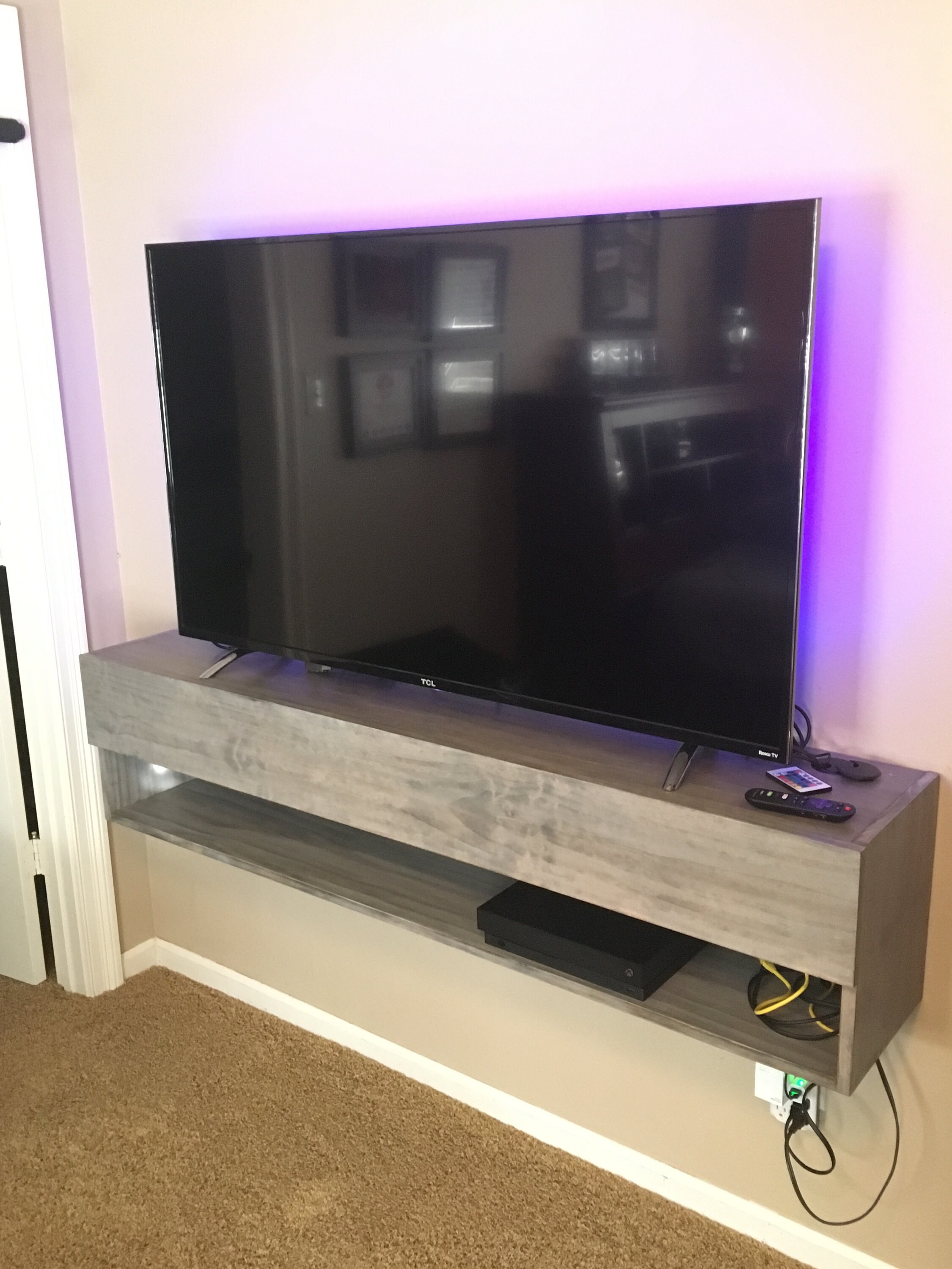 Distressed 2024 entertainment center