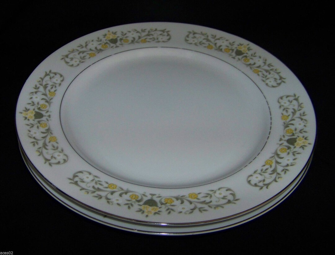 2 Sterling Fine China by Japan Florentine Pattern Dinner Etsy