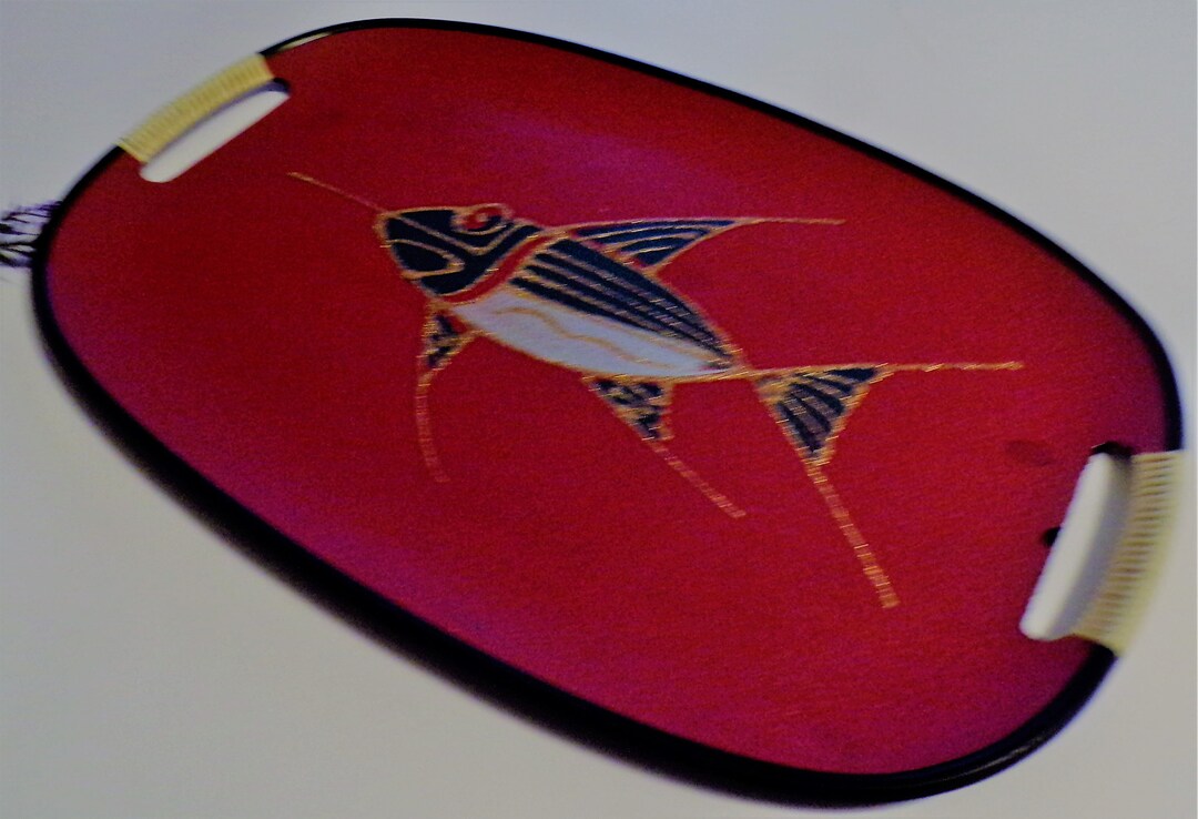 Mid Century Made in Japan Swordfish Oval Serving Tray Etsy