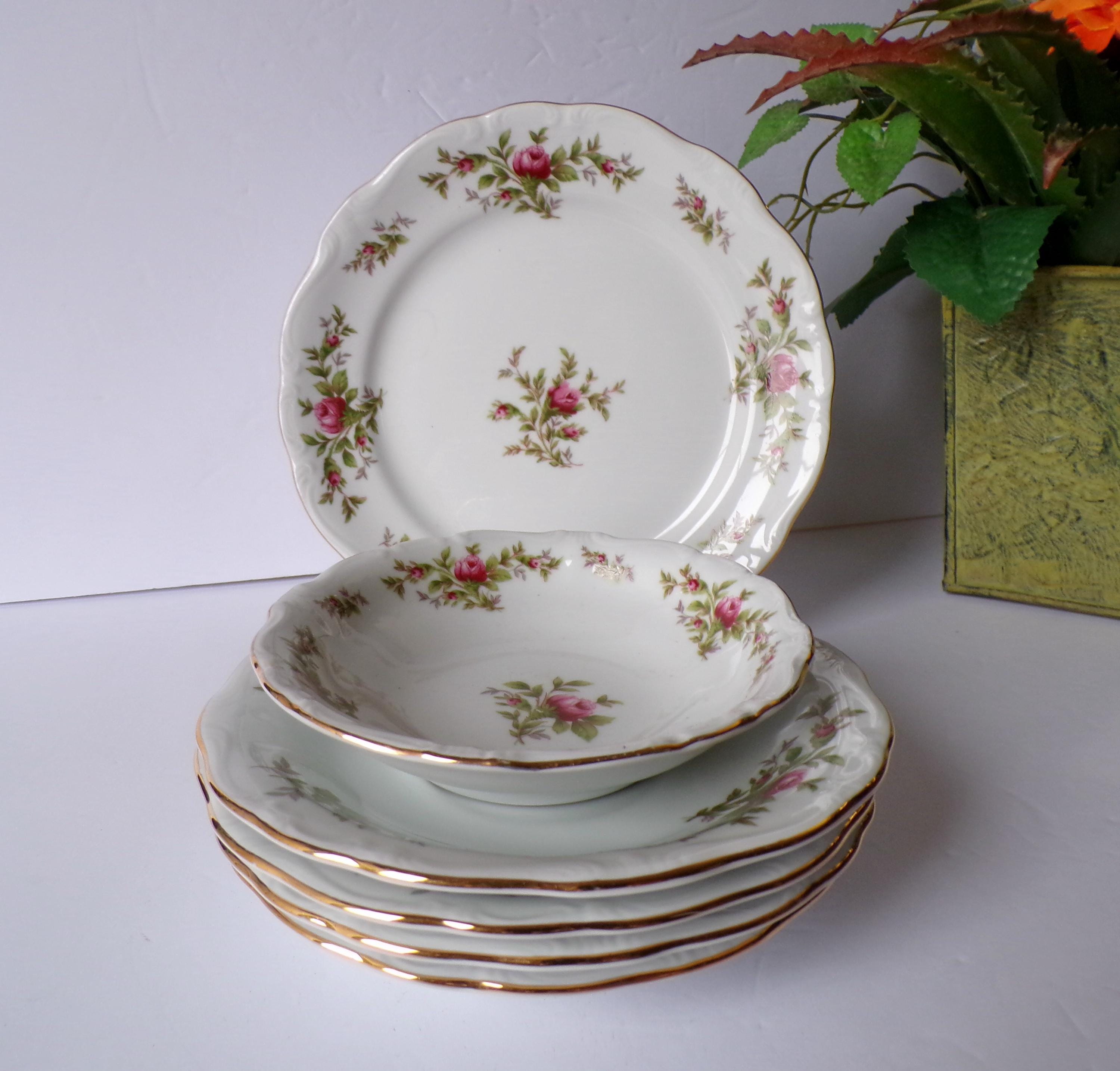 Johann Haviland Fine China Moss Rose Pc China