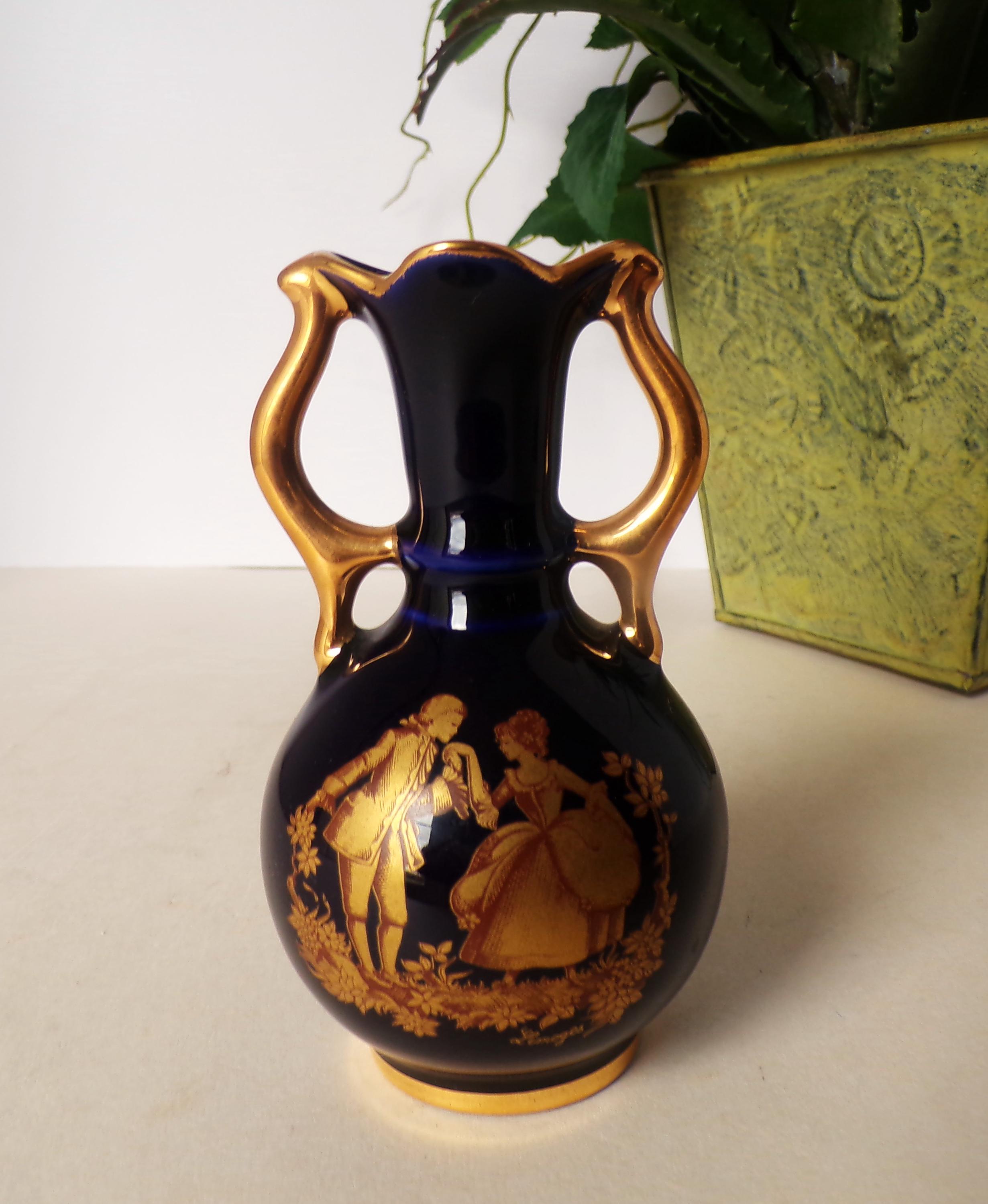 Limoges Castel Vase - Etsy