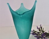 Teal Slag Glass Light Fixture Shade Globe Candelabra Hurricane Chimney