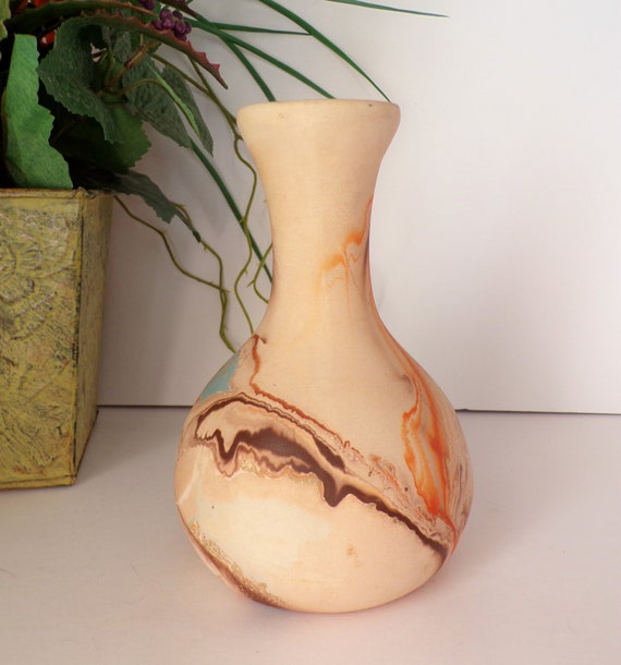 Vintage Nemadji Pottery USA Small Vase - Etsy