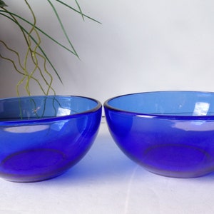 Vintage Cobalt Blue Mexico Bowls Set of 2