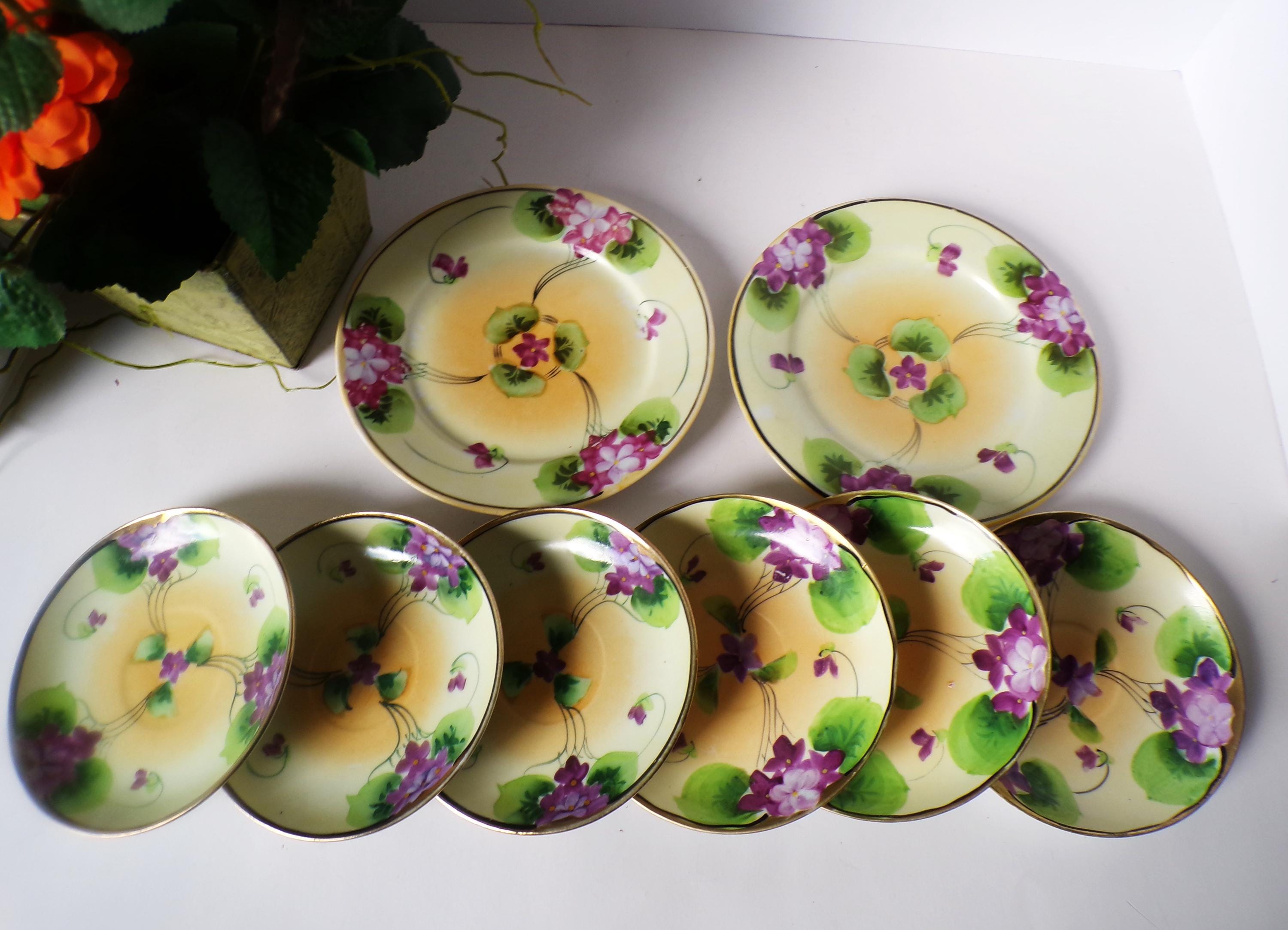 Hand Painted Nippon Plates - Etsy