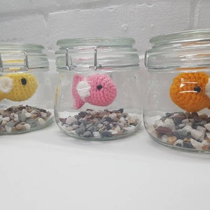 Best friend gift, fathers day, Dad, No fuss fish, child's pet, unusual gift, teacher, office gift, fish in a jar, fake pets, pet lovers