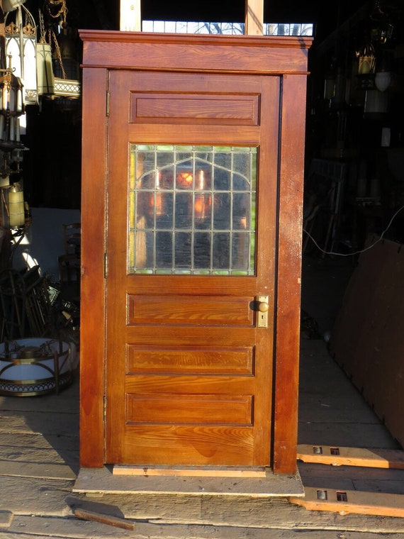 Vintage Stained Glass Door Etsy image 0 - Vintage Stained Glass Door Etsy