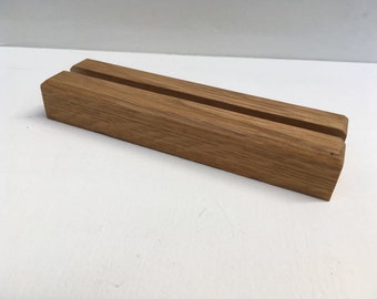 Long Wooden Display Stand for Fused Glass in Oak