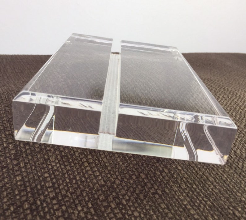 Wide Display Stand for Fused Glass in Flame Polished Acrylic Etsy