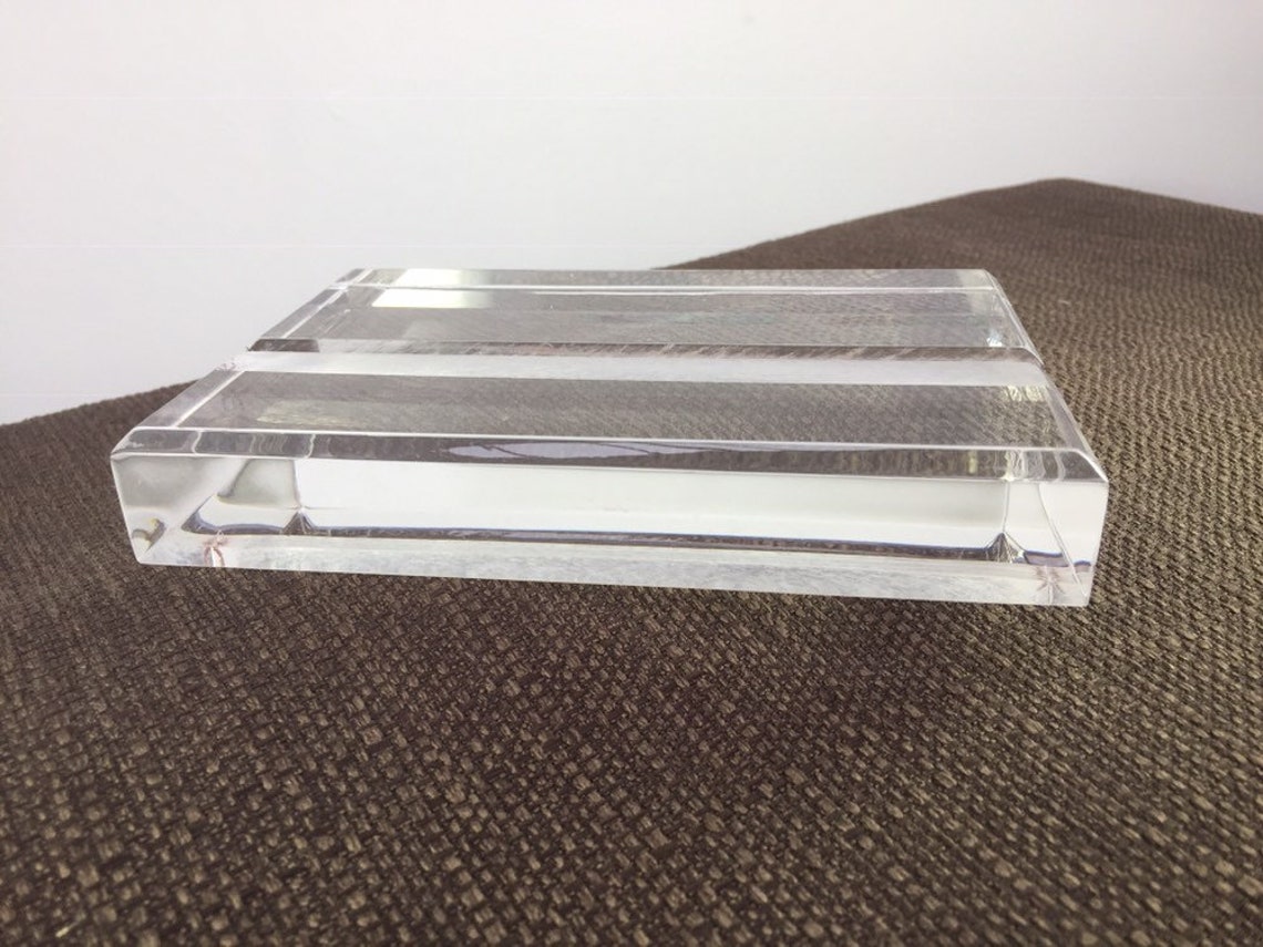 Wide Display Stand for Fused Glass in Flame Polished Acrylic Etsy UK