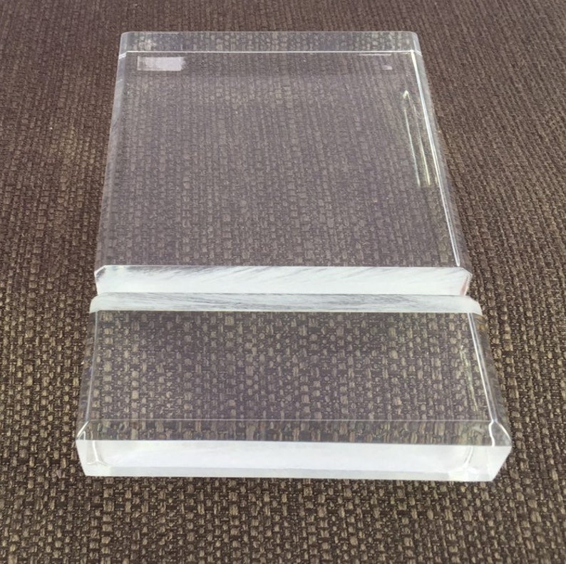 Long Display Stand for Fused Glass in Flame Polished Acrylic Etsy