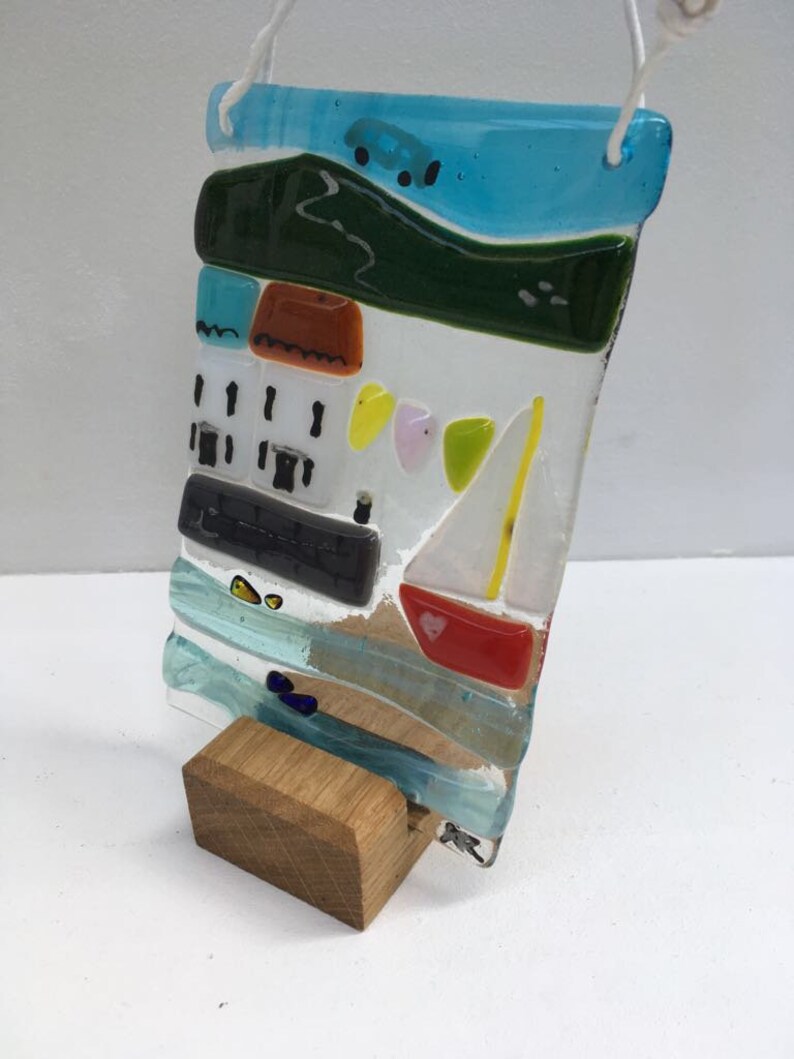 Small Wooden Display Stand for Fused Glass in Oak Etsy Canada