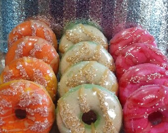 Doughnut bath bomb, no guilt, can cheat on your diet. Keto approved.