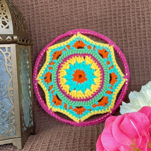 Crochet Mandala Pattern Etsy UK
