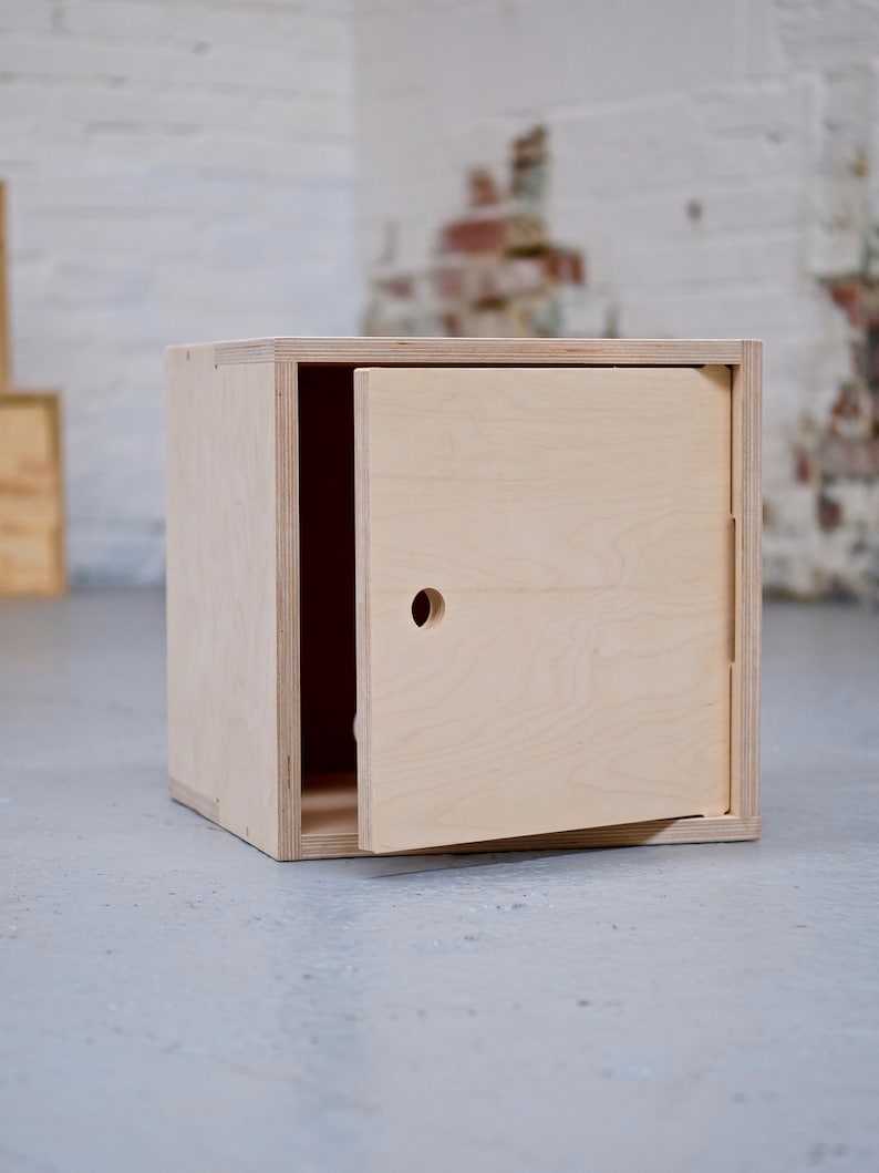 Chop Shop Birch Plywood Record Storage Boxes Stacking Etsy