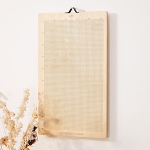 Stoic Life Calendar - Motivational Wall Decoration. Custom Laser Etched Natural Wood Habit Tracker. Memento Mori. image 7