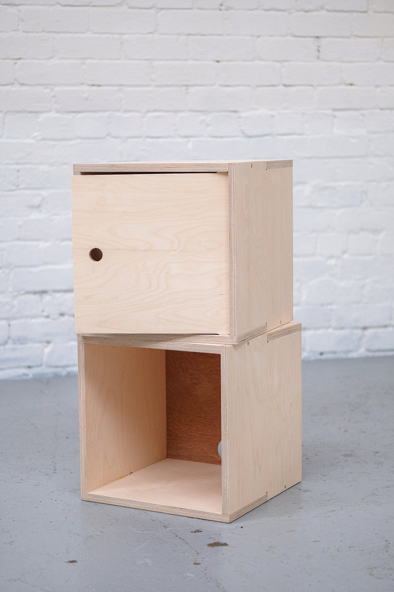 Chop Shop Birch Plywood Record Storage Boxes Stacking Etsy