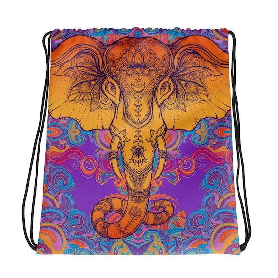Tribal Elephant Indian Henna Tattoo Sport Gym School Etsy