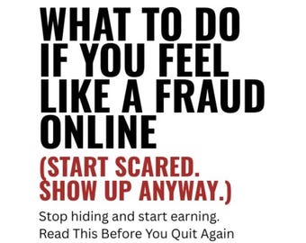 What To Do If You Feel Like a Fraud Online – Self-Doubt Fix for Creators, Freelancers & Gen Xers