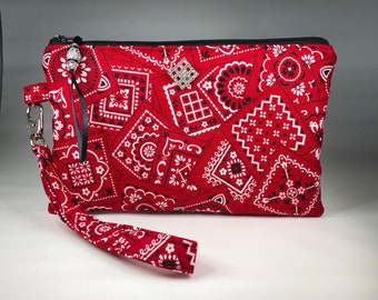 pink bandana purse